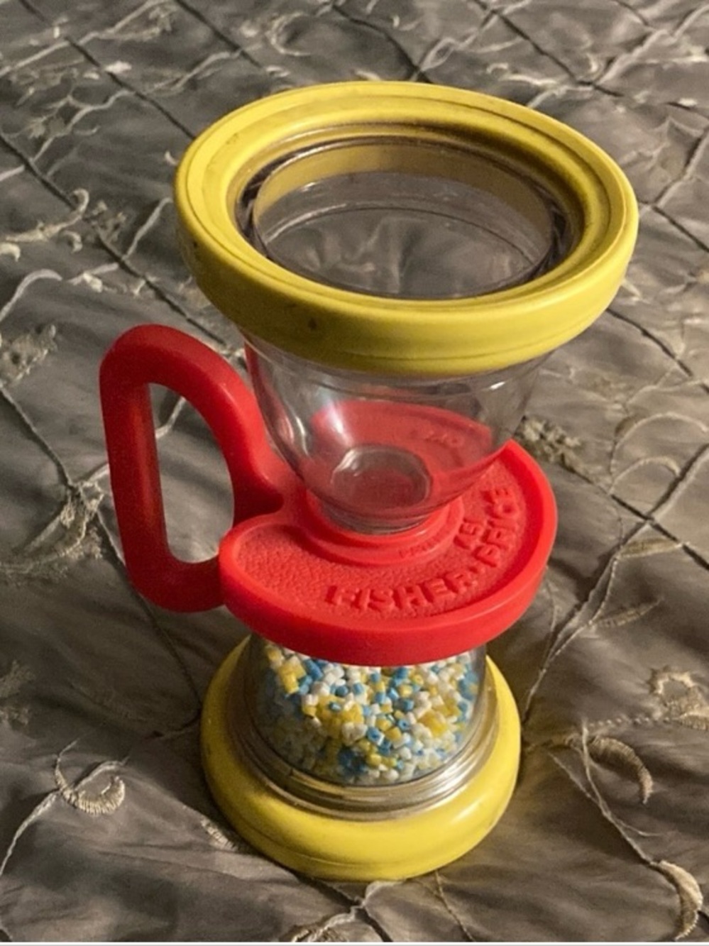 Vintage 1970’s Fisher-Price Shake N' Roll Baby Rattle (No. 451)